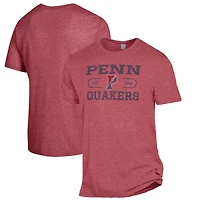 Men's Alternative Apparel Heathered Red Pennsylvania Quakers The Keeper T-Shirt