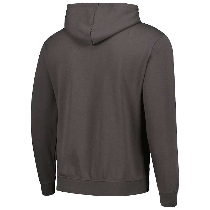 Men's Colosseum Charcoal Pennsylvania Quakers Arch and Logo Pullover Hoodie