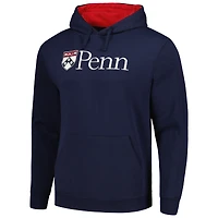 Chandail à capuchon Colosseum Navy Pennsylvania Quakers Arch et logo pour hommes