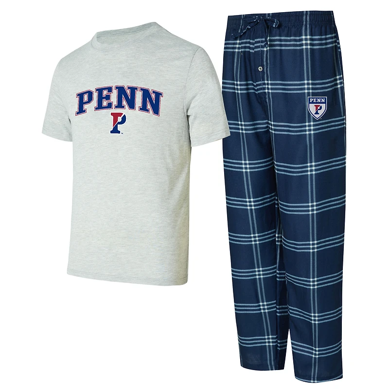 Men's Concepts Sport Pennsylvania Quakers T-Shirt & Pants Sleep Set