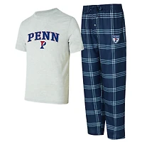 Men's Concepts Sport Pennsylvania Quakers T-Shirt & Pants Sleep Set