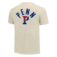 Men's Cream Pennsylvania Quakers Comfort Colors Mascot Overlay T-Shirt