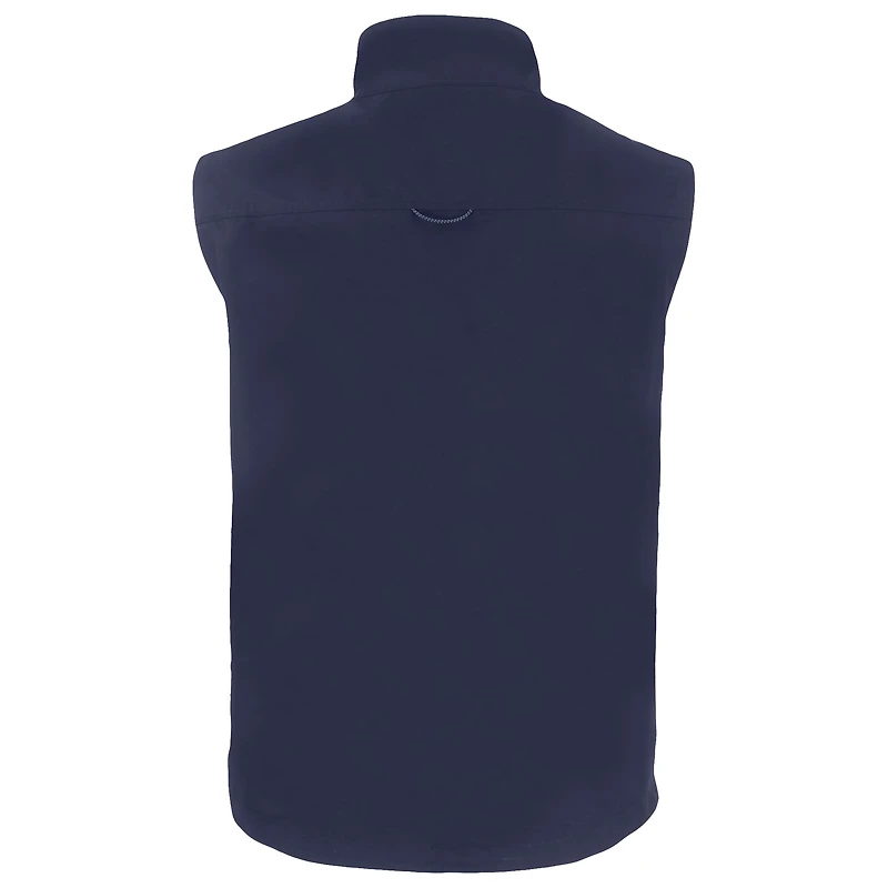 Men's Cutter & Buck Navy Pennsylvania Quakers Big Tall Charter Eco Full-Zip Vest