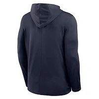 Men's Nike  Navy Pennsylvania Quakers Sideline Dri-FIT Lightweight Hooded Top