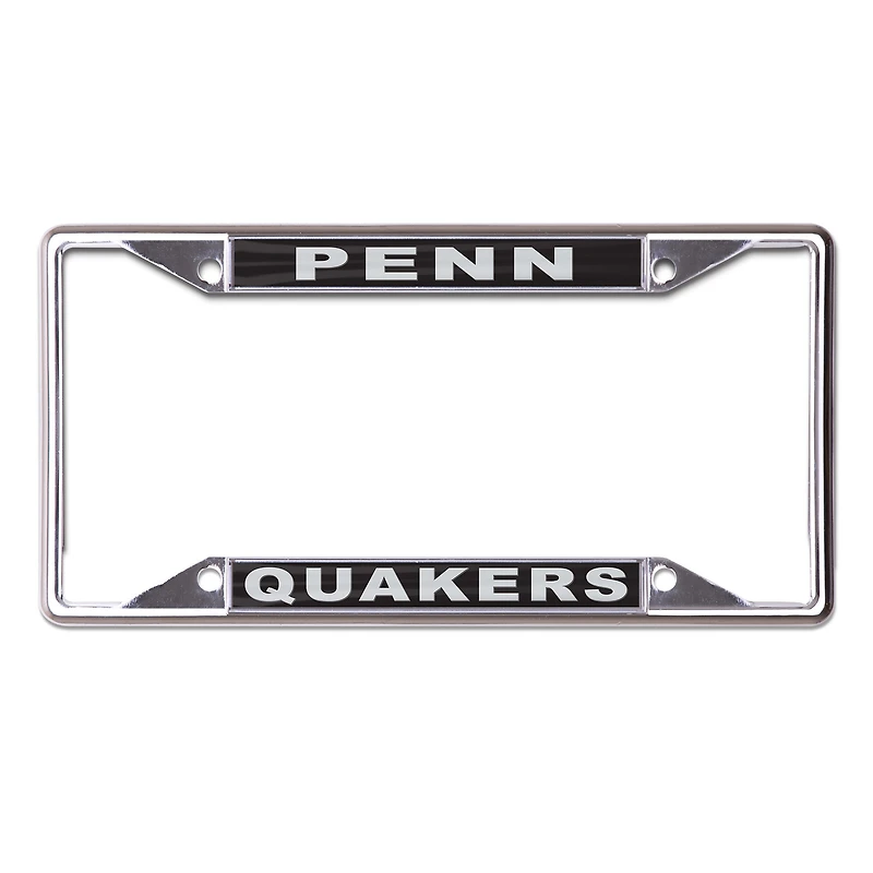 Cadre de plaque d'immatriculation en métal WinCraft Pennsylvania Quakers