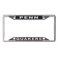 Cadre de plaque d'immatriculation en métal WinCraft Pennsylvania Quakers