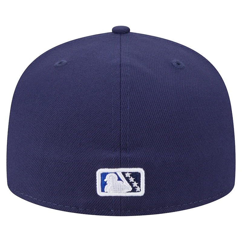 Casquette ajustée 59FIFTY bleu marine Pensacola Wahoos Authentic Collection pour homme de New Era