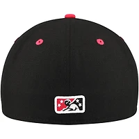 Casquette ajustée 59FIFTY New Era noire Pensacola Blue Wahoos Authentic Collection pour hommes