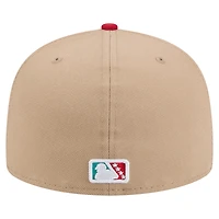 Men's New Era Tan Pensacola Blue Wahoos Copa de la Diversión 59FIFTY Fitted Hat