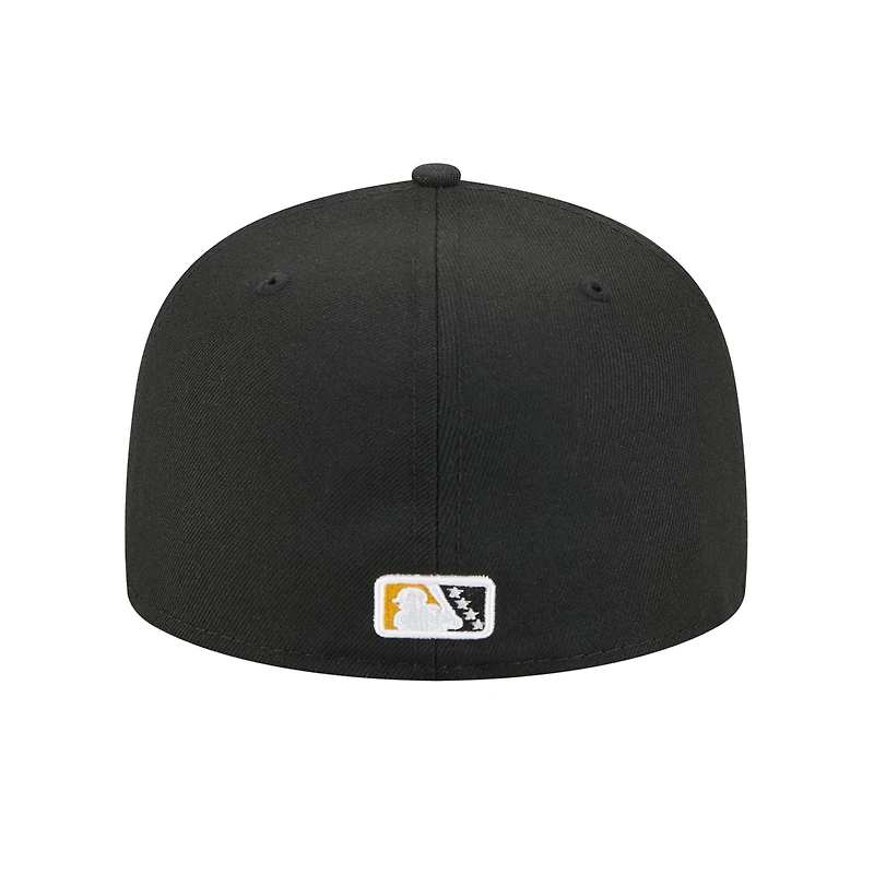 Casquette ajustée 59FIFTY noire New Era pour homme, thème des soirées à Chiefs de Peoria