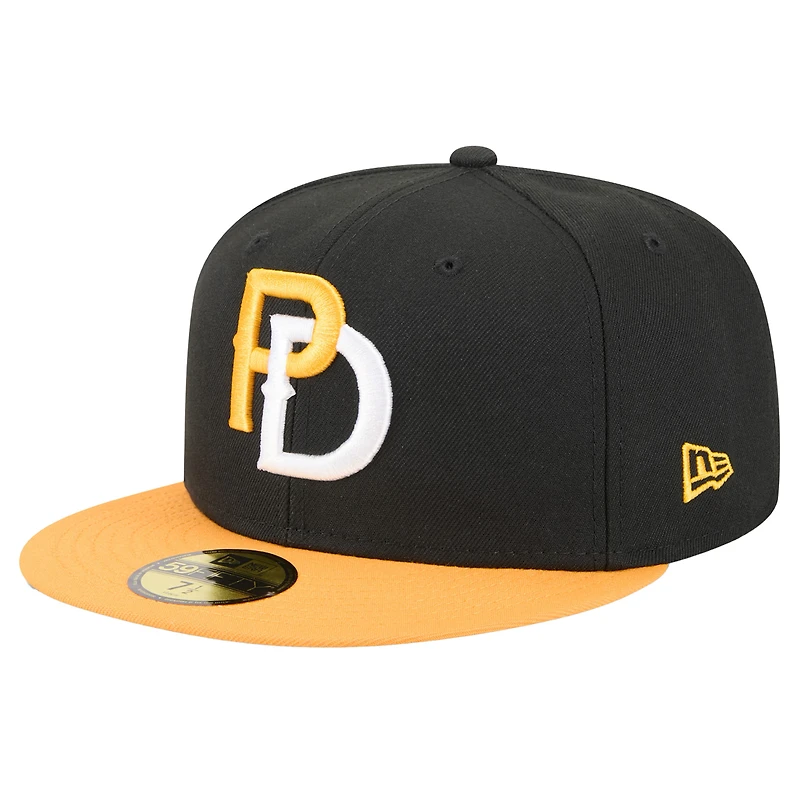 Men's New Era Black Peoria Chiefs Theme Nights 59FIFTY Fitted Hat