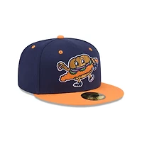 Casquette ajustée 59FIFTY bleu marine New Era pour homme, thème Peoria Chiefs