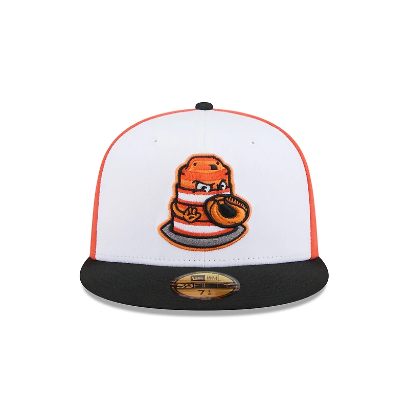 Men's New Era  White Peoria Chiefs Theme Nights 59FIFTY Fitted Hat