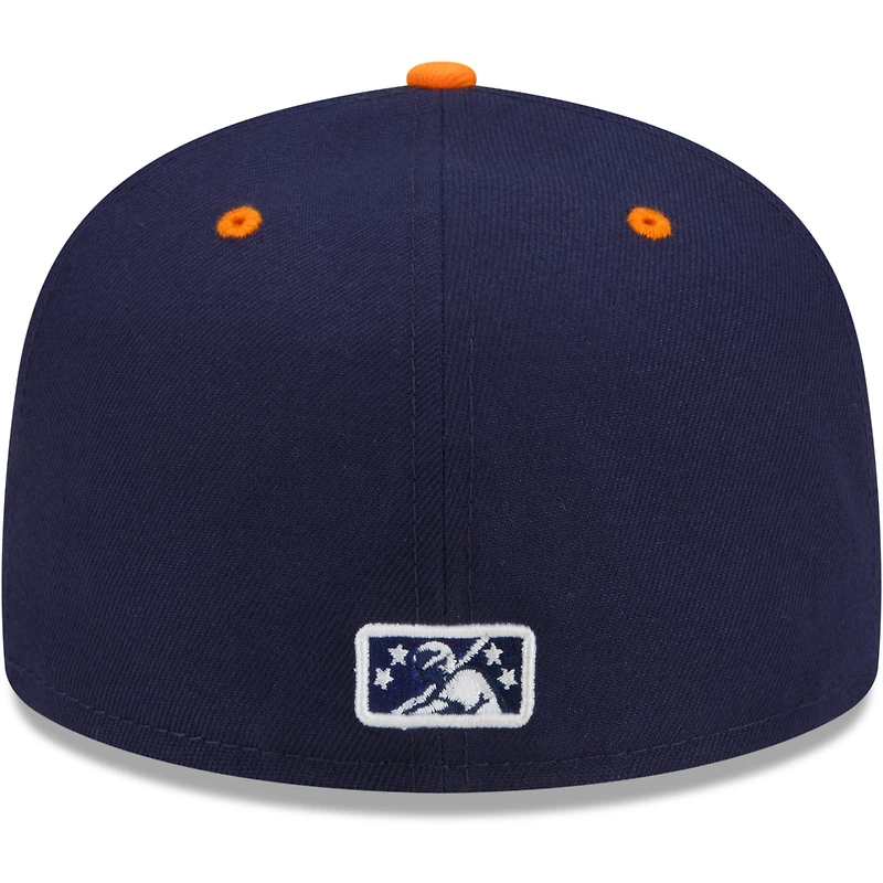 Men's New Era Navy/Orange Peoria Chiefs Theme Night 59FIFTY Fitted Hat