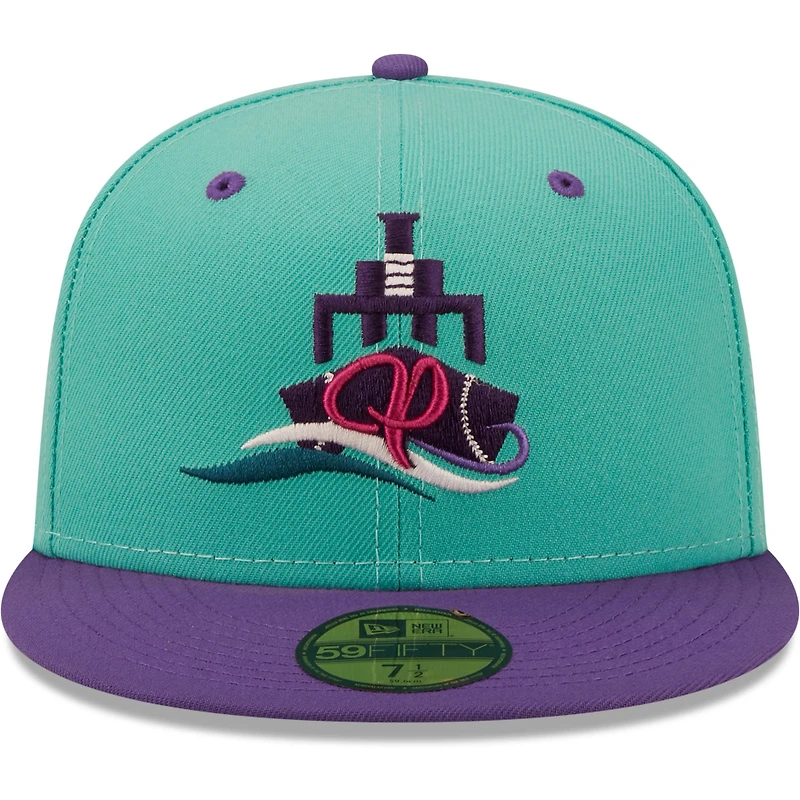 Casquette ajustée New Era Turquoise/Violet Peoria en el Río Copa De La Diversion 59FIFTY Homme