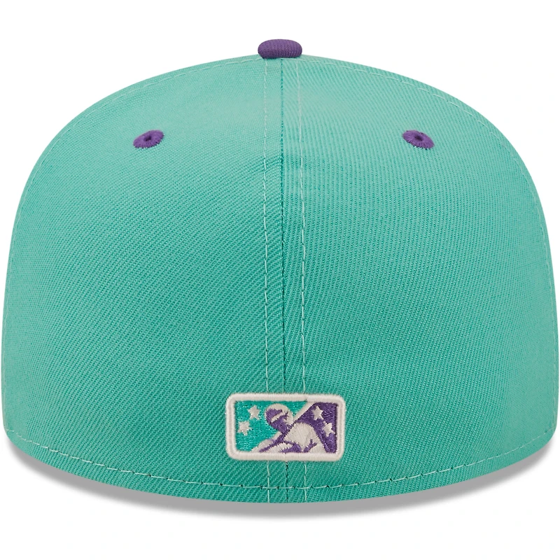 Men's New Era Turquoise/Purple Peoria en el Río Copa De La Diversion 59FIFTY Fitted Hat