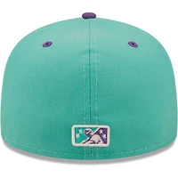 Men's New Era Turquoise/Purple Peoria en el Río Copa De La Diversion 59FIFTY Fitted Hat