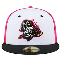 Men's New Era White/Black Peoria Chiefs Copa de la Diversión 59FIFTY Fitted Hat
