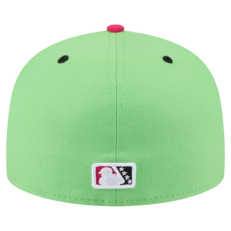 Men's New Era White/Black Peoria Chiefs Copa de la Diversión 59FIFTY Fitted Hat