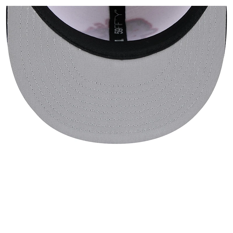 Men's New Era White/Black Peoria Chiefs Copa de la Diversión 59FIFTY Fitted Hat