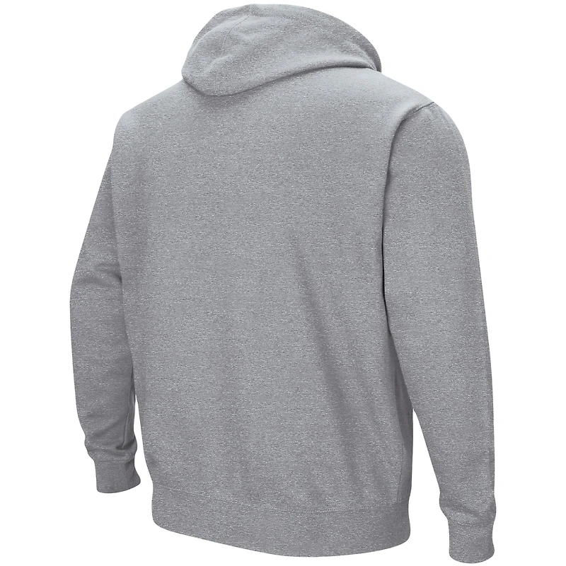 Men's Colosseum Heather Gray Pepperdine Waves Isle Hoodie
