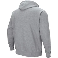 Men's Colosseum Heather Gray Pepperdine Waves Isle Hoodie