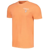 T-shirt Orange Pepperdine Waves Landscape Shield pour hommes