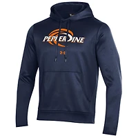 Sweat à capuche en polaire Under Armour bleu marine Pepperdine Waves All Day pour homme