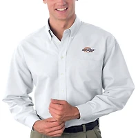 Chemise Oxford boutonnée blanche Pepperdine Waves pour homme, grande et taille