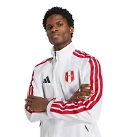 Men's adidas White Peru National Team 2026 Home Full-Zip Game Day Anthem Jacket