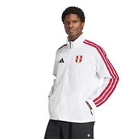 Men's adidas White Peru National Team 2026 Home Full-Zip Game Day Anthem Jacket