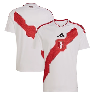 Maillot domicile réplique blanc adidas de l'équipe nationale du Pérou pour la Coupe Monde FIFA 2026
