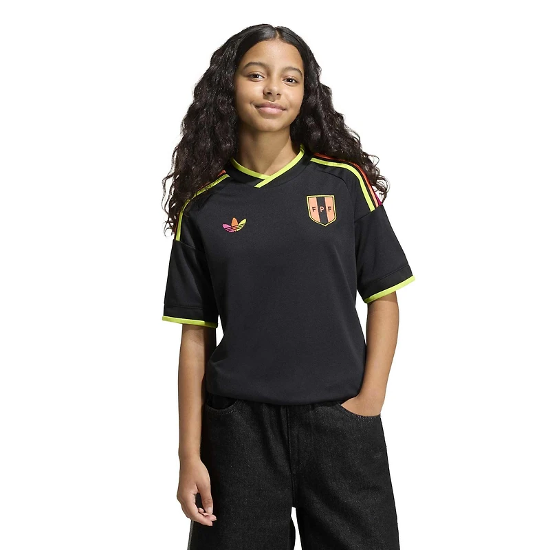 Maillot réplique domicile blanc adidas de l'équipe nationale du Pérou 2026 pour jeunes