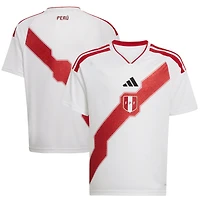 Youth adidas  White Peru National Team 2026 Home Replica Jersey