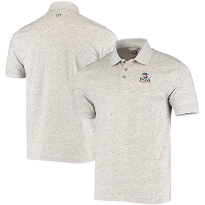 Men's Cutter & Buck Gray 2020 PGA Championship Advantage Space Dye DryTec Polo