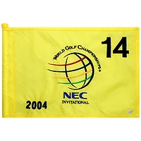 Event-Used #14 Yellow Pin Flag from The NEC Invitational on August 19th to 22nd 2004
