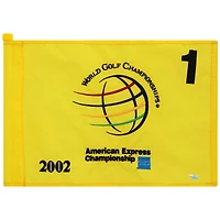 PGA TOUR Event-Used #1 Yellow Pin Flag from The American Express Championship on September 19th to 22nd 2002