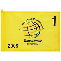 PGA TOUR Event-Used #1 Yellow Pin Flag from the Bridgestone Invitational on August 24-27 2006