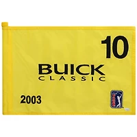 PGA TOUR Event-Used #10 Yellow Pin Flag from The Buick Classic on June 19th to 22nd 2003