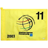PGA TOUR Event-Used #11 Yellow Pin Flag from The American Express Championship on October 2nd to 5th 2003