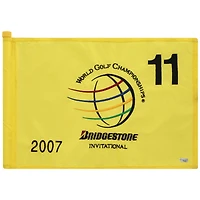 PGA TOUR Event-Used #11 Yellow Pin Flag from The Bridgestone Invitational on August 2nd to 5th 2007