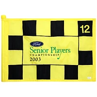 PGA TOUR Event-Used #12 Yellow Pin Flag from SENIOR PLAYERS Championship on July 10th to 13th 2003