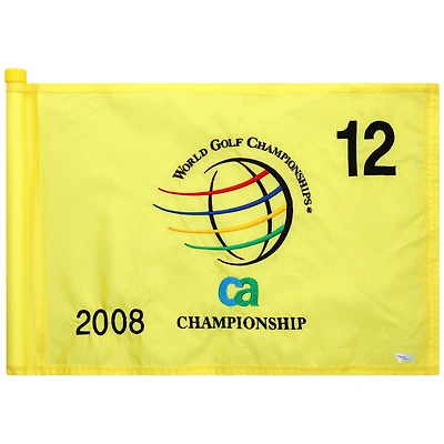 PGA TOUR Event-Used #12 Yellow Pin Flag from The CA Championship on March 17th to 23rd 2008