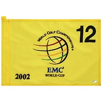PGA TOUR Event-Used #12 Yellow Pin Flag from The EMC World Cup on December 12th to 15th 2002