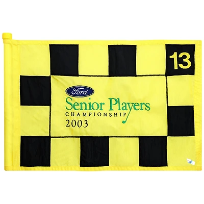 PGA TOUR Event-Used #13 Yellow Pin Flag from SENIOR PLAYERS Championship on July 10th to 13th 2003