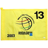 PGA TOUR Event-Used #13 Yellow Pin Flag from The American Express Championship on October 2nd to 5th 2003