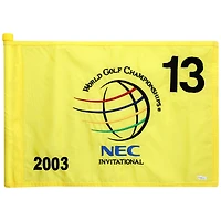 PGA TOUR Event-Used #13 Yellow Pin Flag from The NEC Invitational on August 21st to 24th 2003