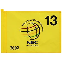 PGA TOUR Event-Used #13 Yellow Pin Flag from The NEC Invitational on August 22nd to 25th 2002