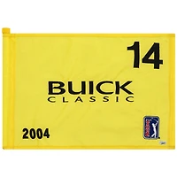 PGA TOUR Event-Used #14 Yellow Pin Flag from The Buick Classic on June 10th to 13th 2004