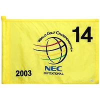 PGA TOUR Event-Used #14 Yellow Pin Flag from The NEC Invitational on August 21st to 24th 2003